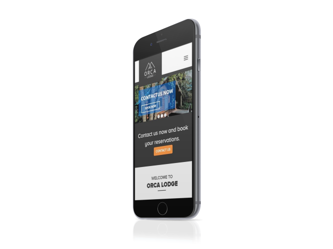 Orca Lodge Website Design Mockup
