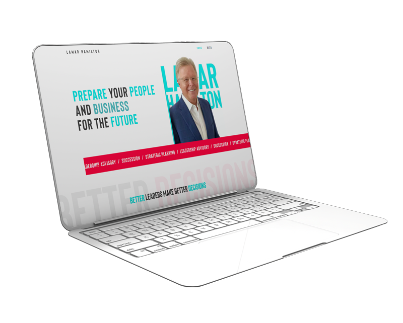 Lamar Hamilton Website Mockup