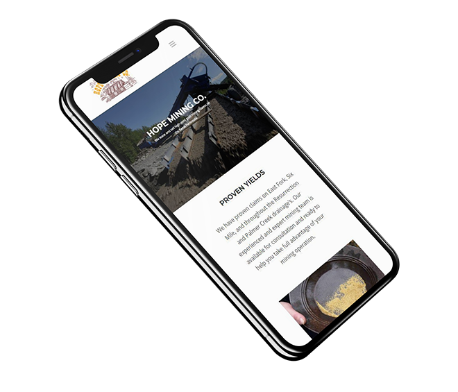 Hope Mining Co. Website Mockup