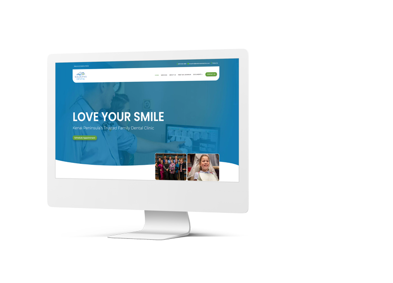 Soldotna Dental Website Mockup