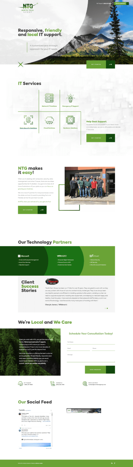 North Tech Group Website Design