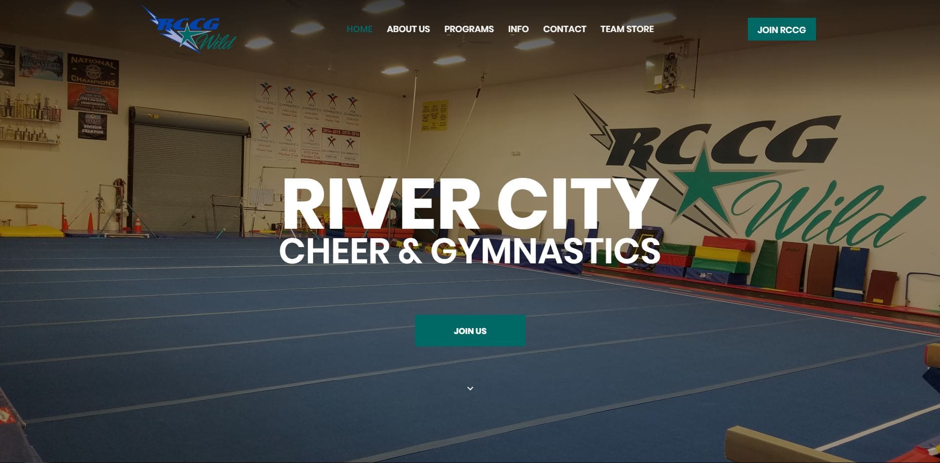 River City Cheer & Gymnastics Web Design
