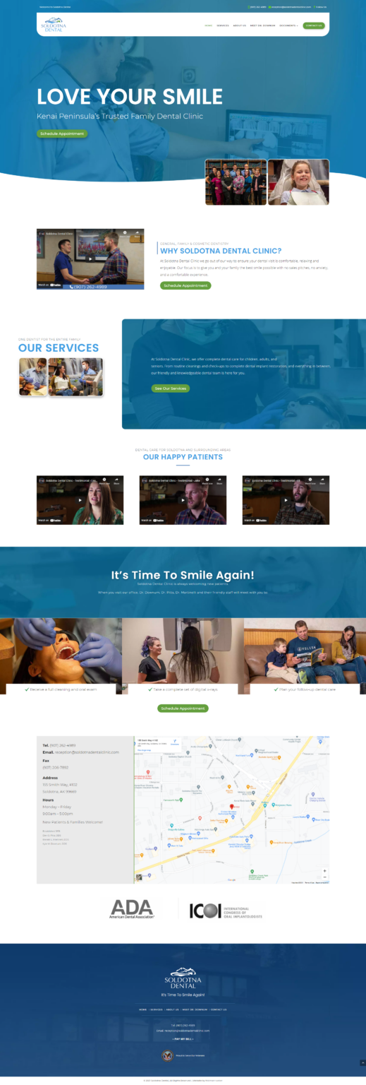 Soldotna Dental Website Design