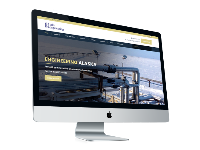 Taku Engineering Web Design Mockup