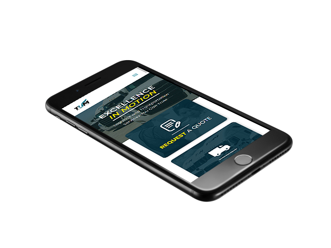 TUM Logistics Web Design Mockup