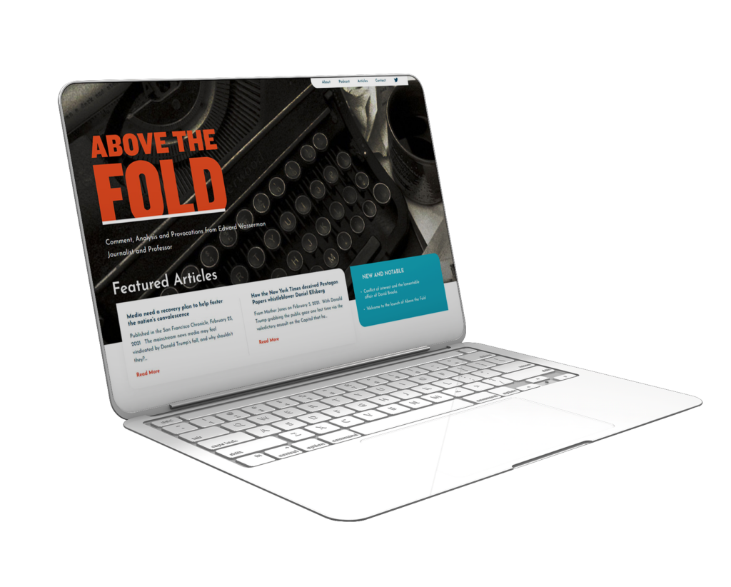 Ed Wasserman Web Design Mockup