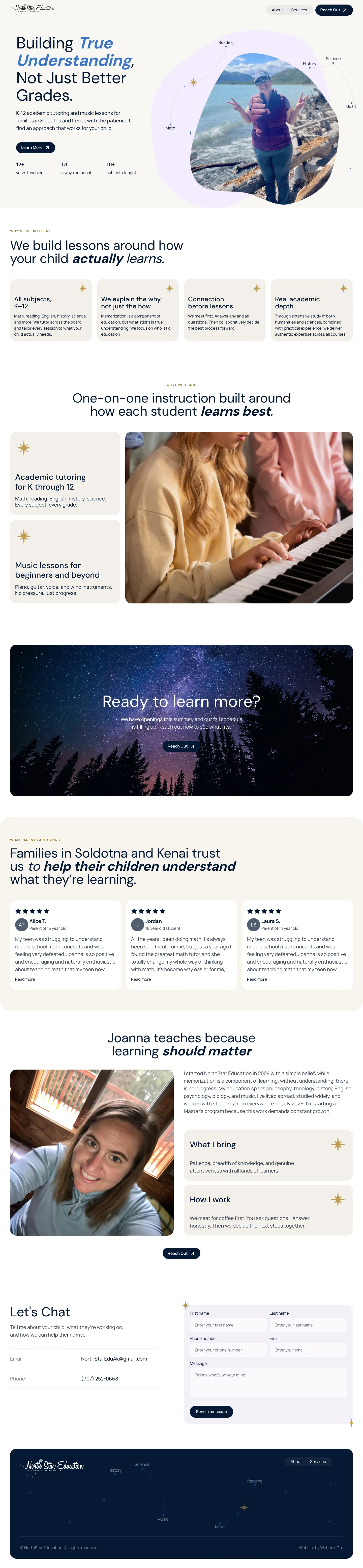 NorthStar Education website screenshot
